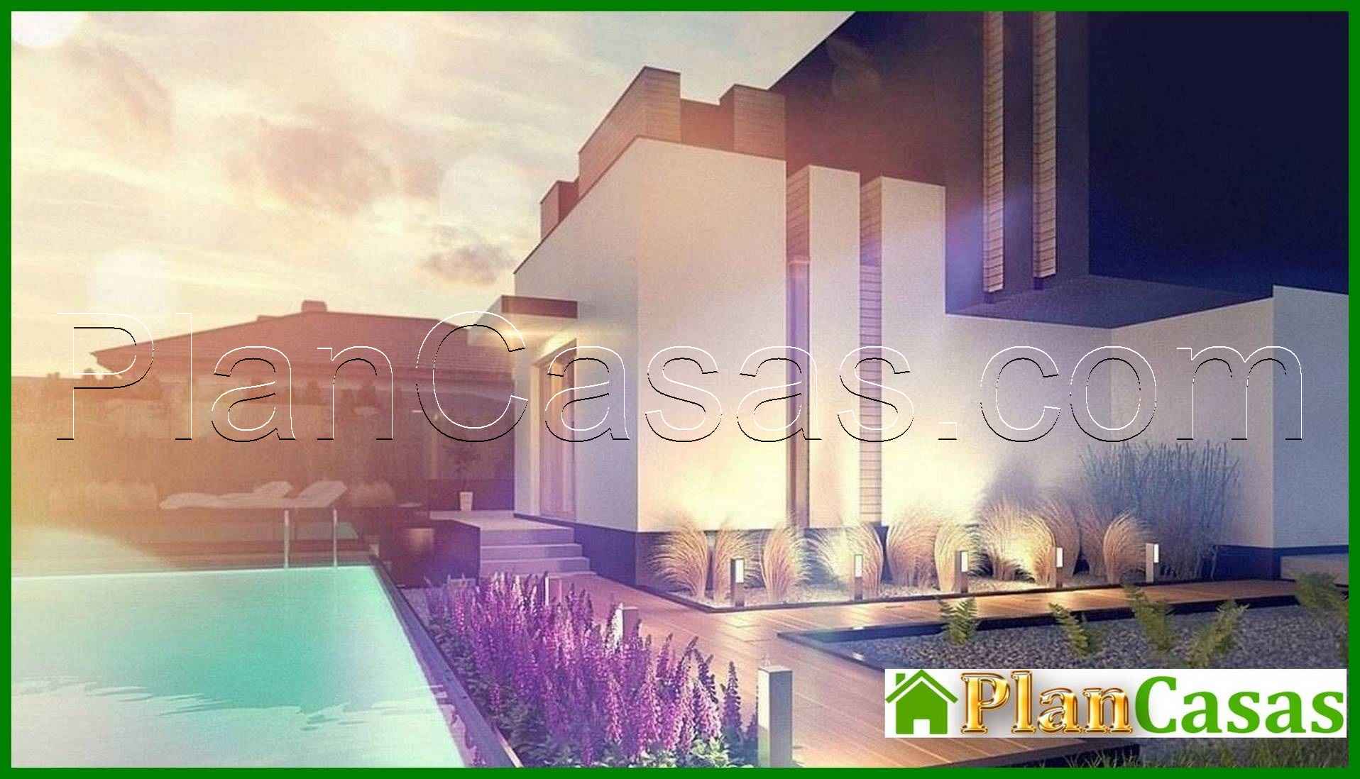 Visualization gallery - Project of a modern mansion with two kitchens