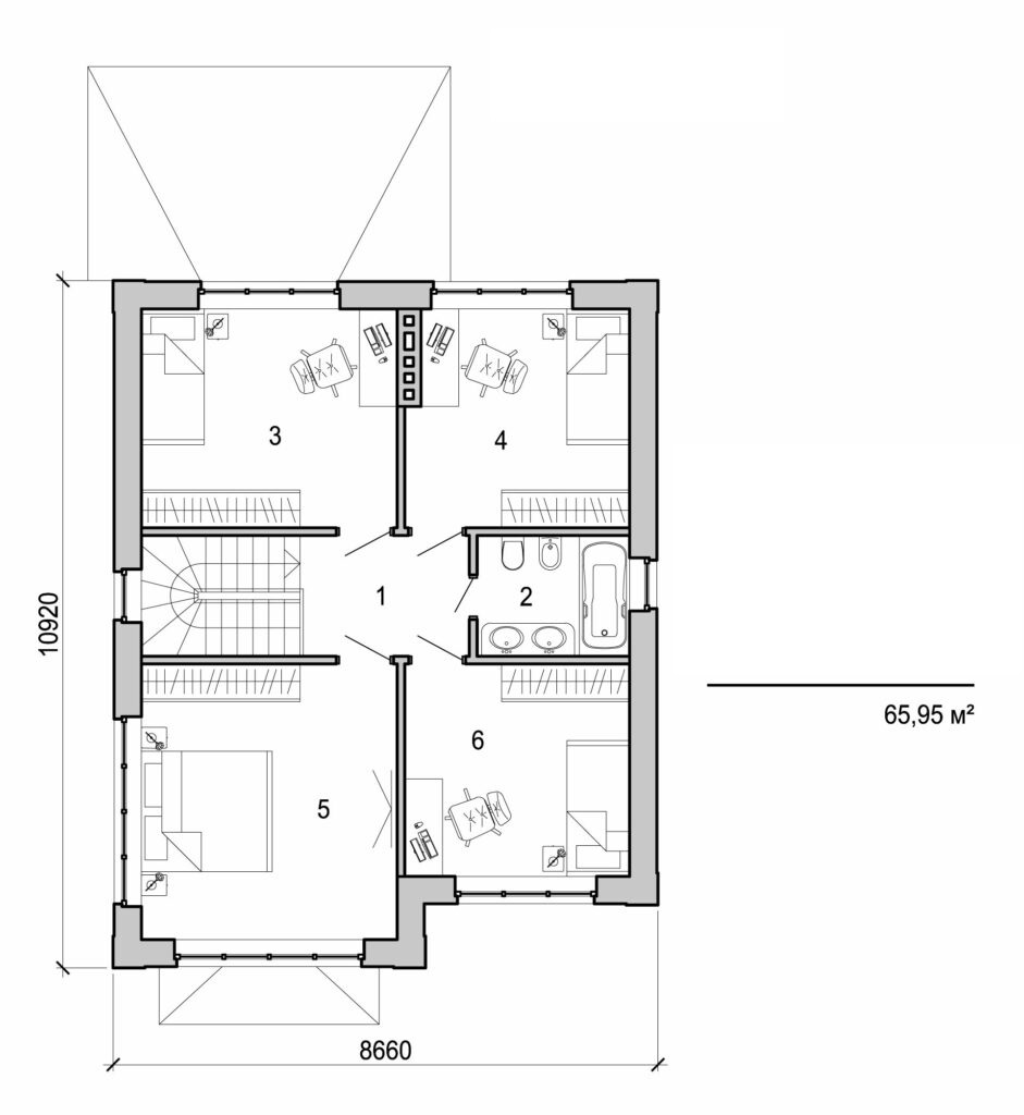 Galería de visualizaciones - Casa de dos plantas