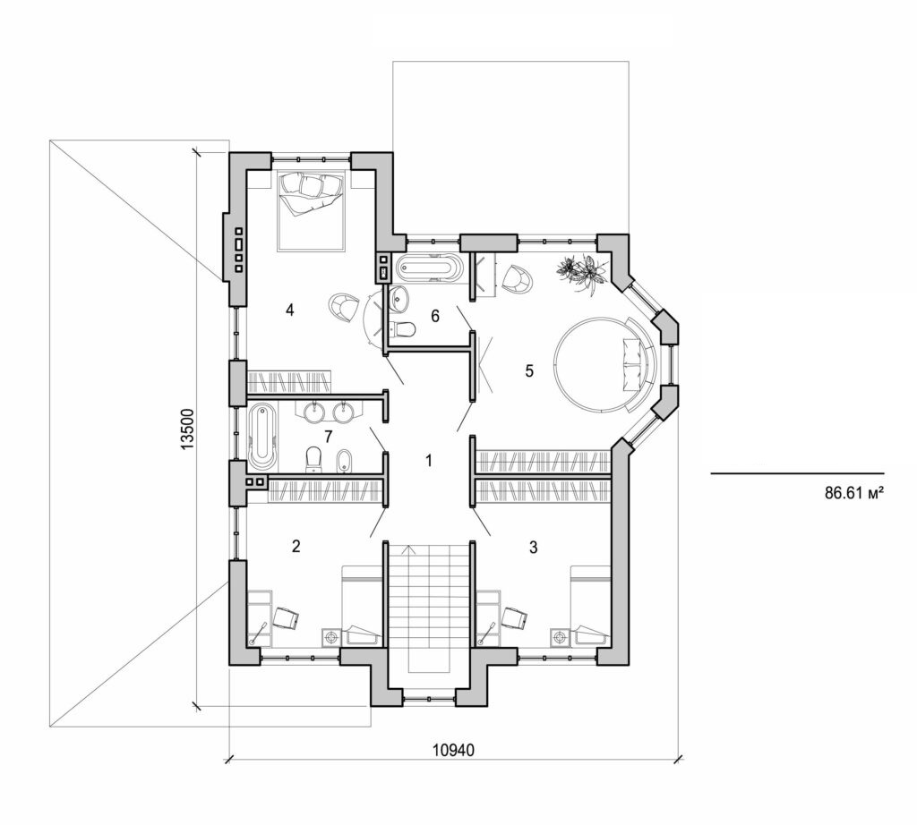 Galería de visualizaciones - Casa de campo de dos plantas