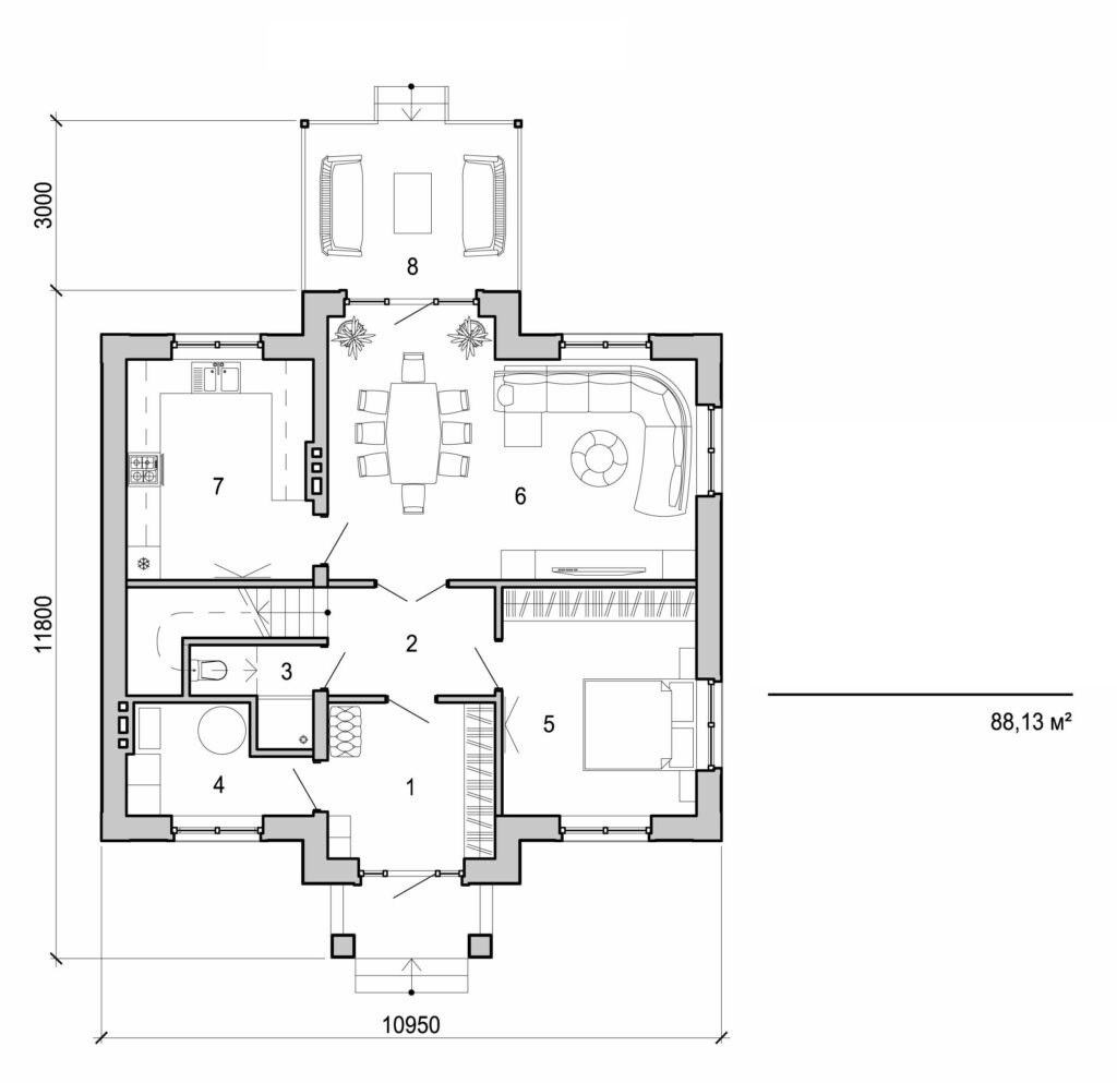 Galería de visualizaciones - Casa de dos plantas