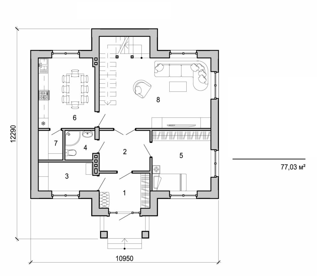 Galería de visualizaciones - Casa de dos plantas