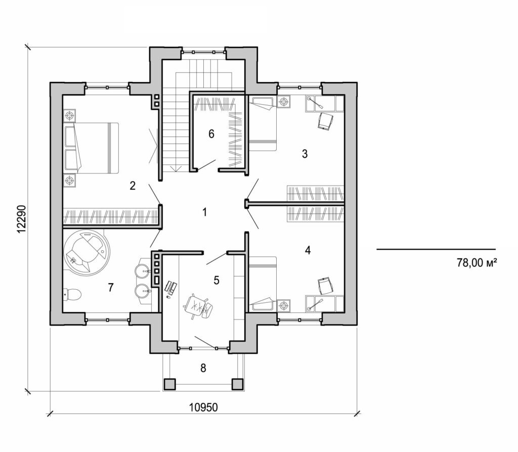 Galería de visualizaciones - Casa de dos plantas