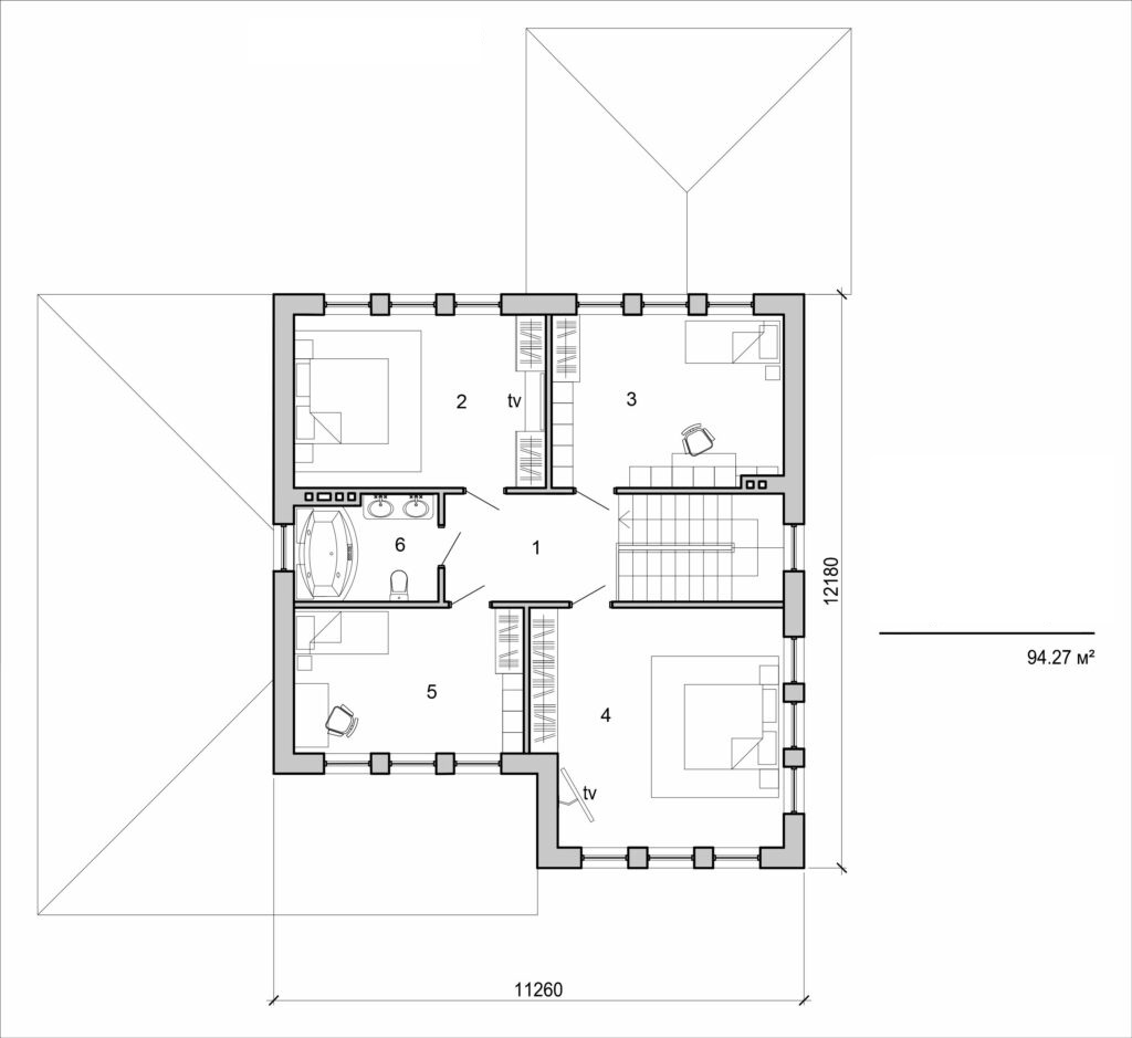 Galería de visualizaciones - Casa de dos plantas