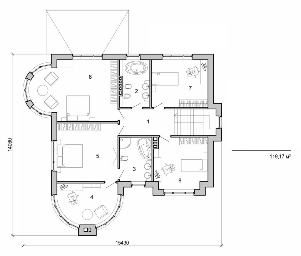 Galería de visualizaciones - Casa de dos plantas
