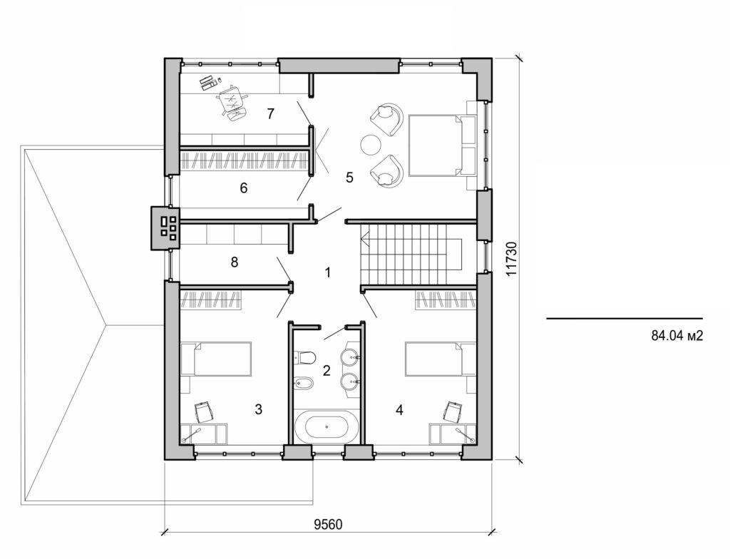 Galería de visualizaciones - Casa de dos plantas