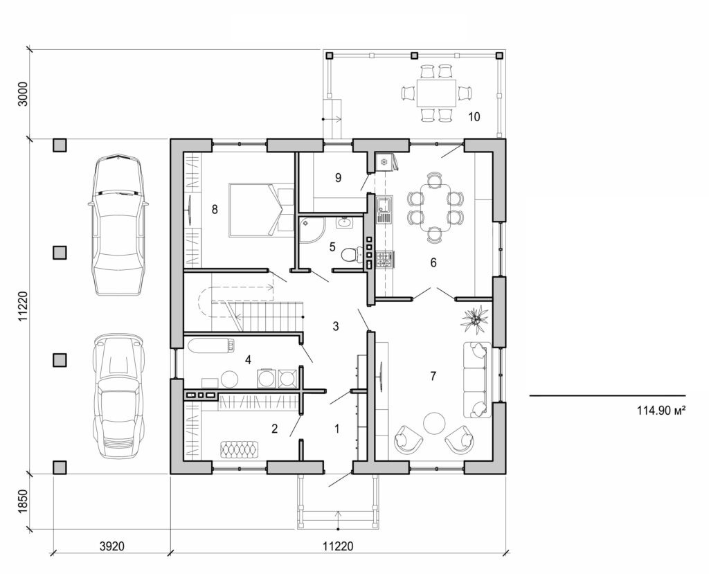 Galería de visualizaciones - Casa de dos plantas
