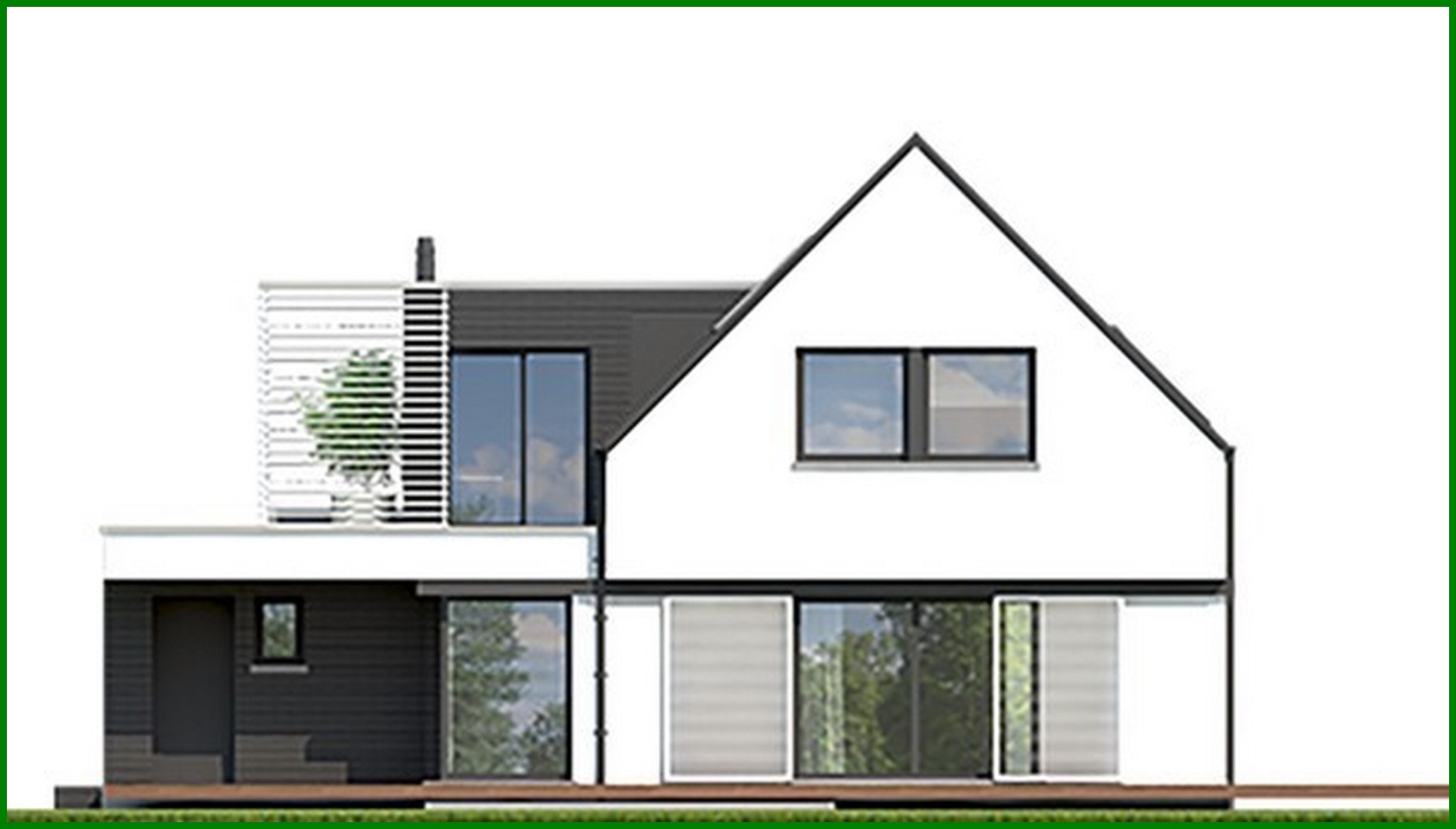 Visualization gallery - Stylish country two-story house