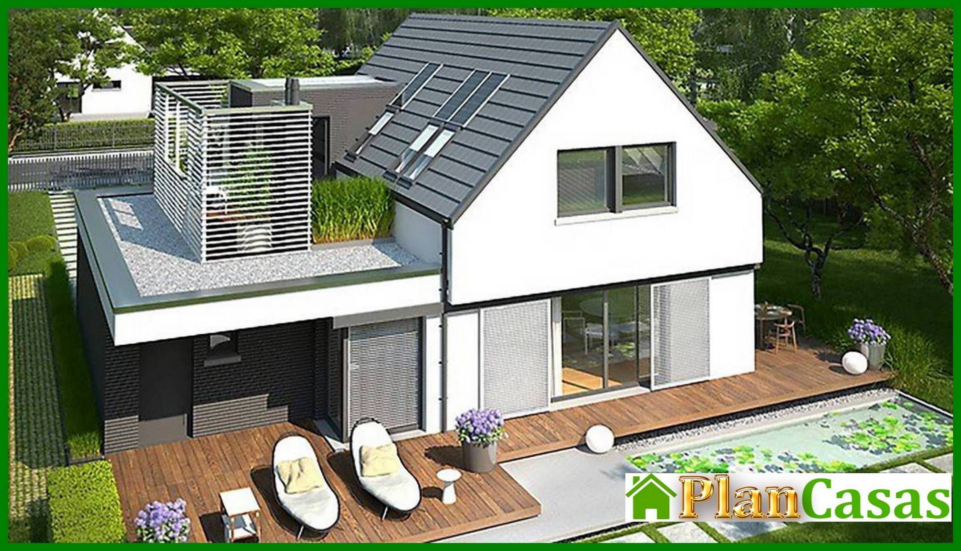 Visualization gallery - Stylish country two-story house