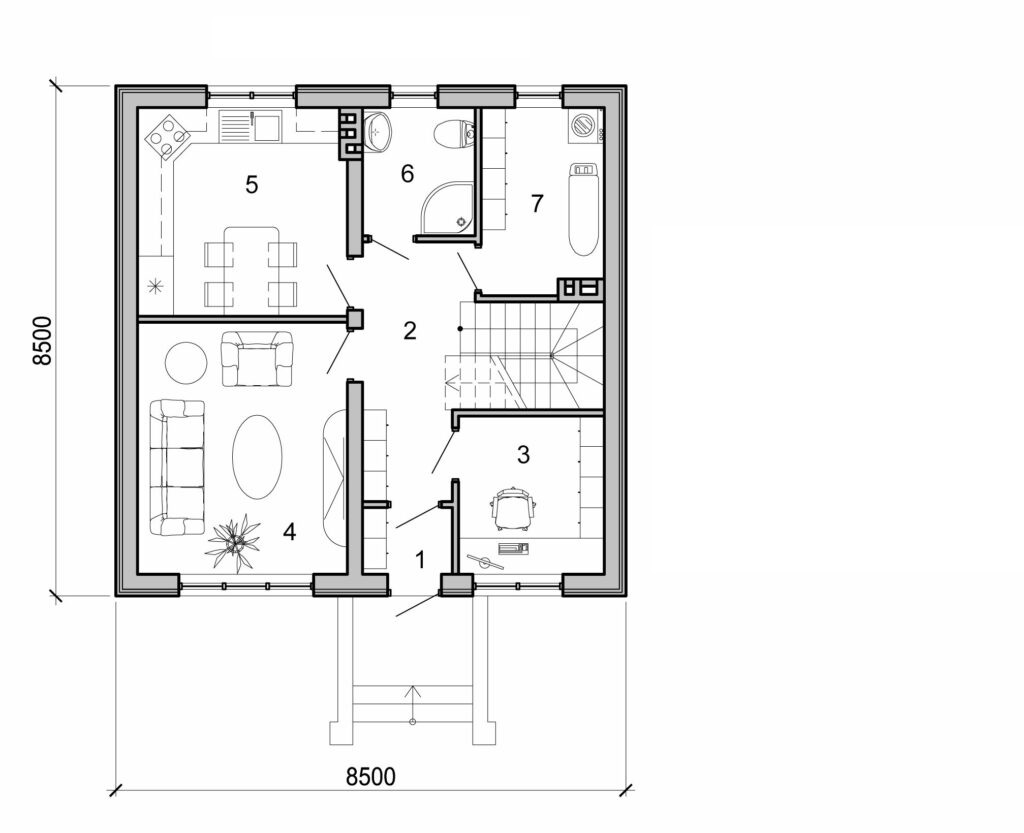 Galería de visualizaciones - Casa de 2 plantas