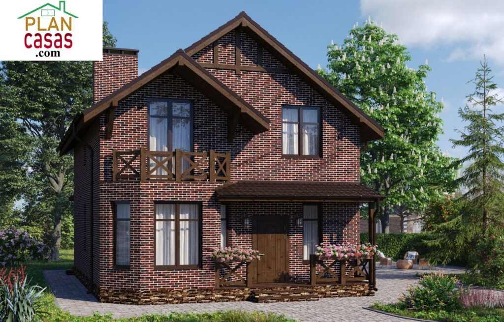 Casa de campo de dos plantas