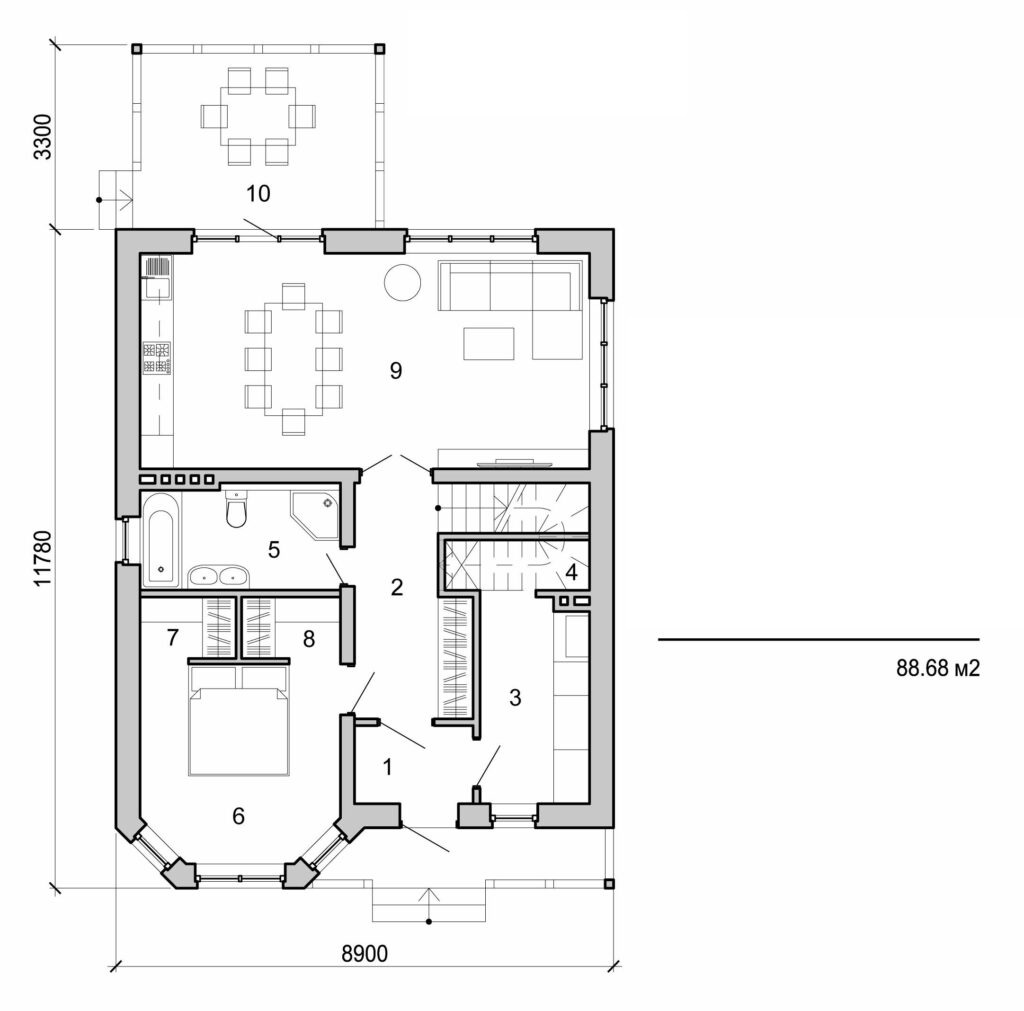Galería de visualizaciones - Casa de campo de dos plantas