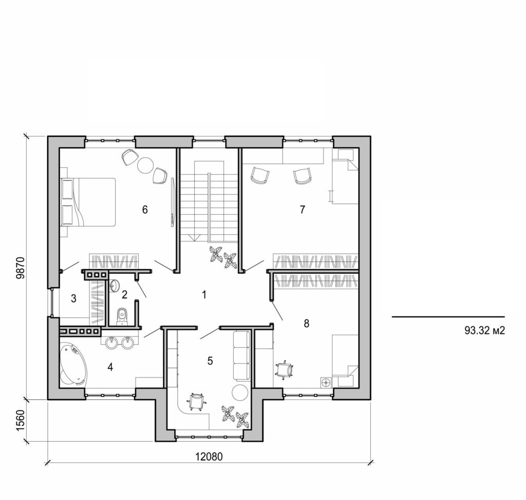Galería de visualizaciones - Casa de dos plantas