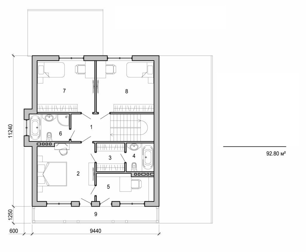 Galería de visualizaciones - Casa de dos plantas