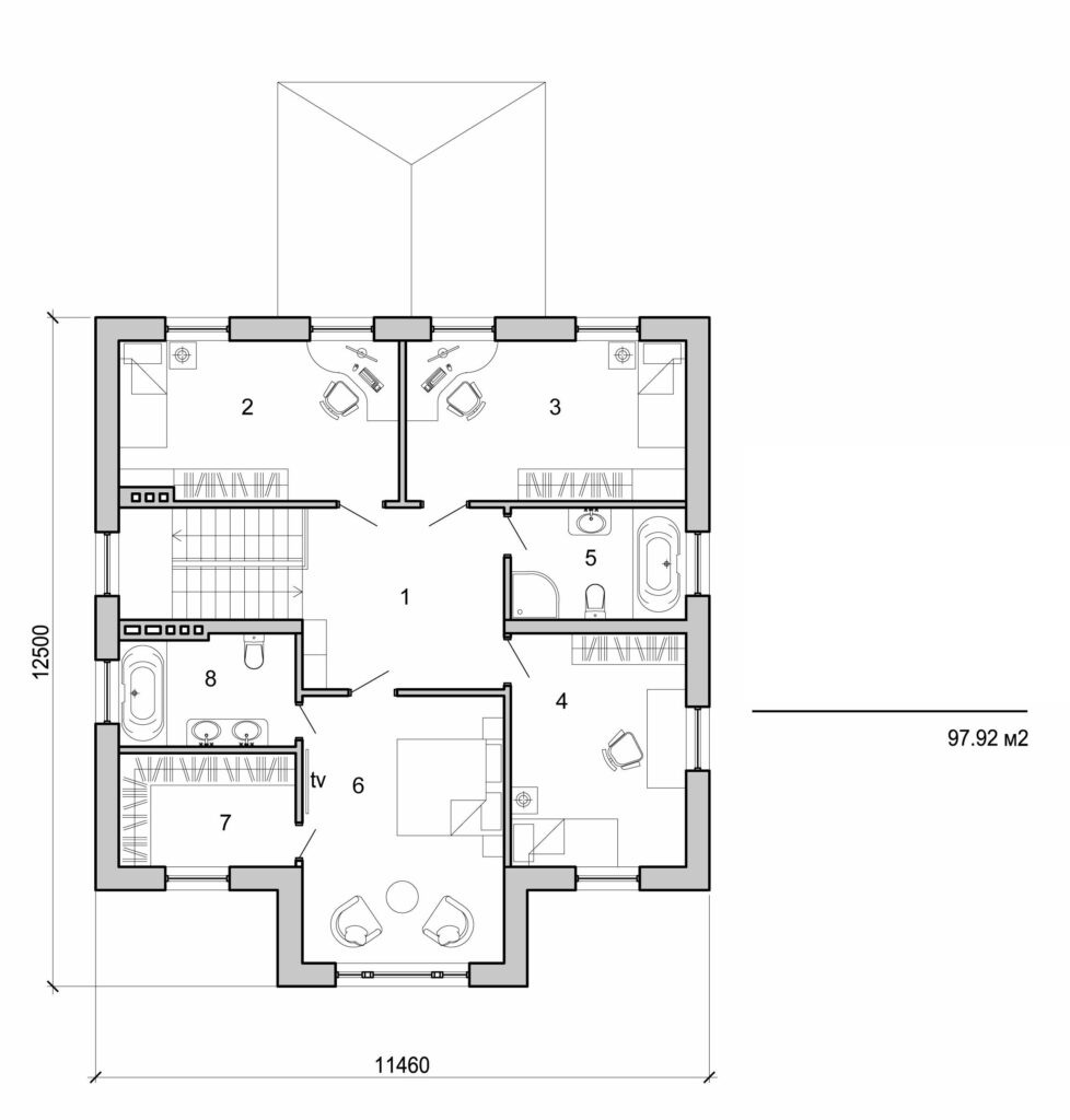 Galería de visualizaciones - Casa de dos plantas