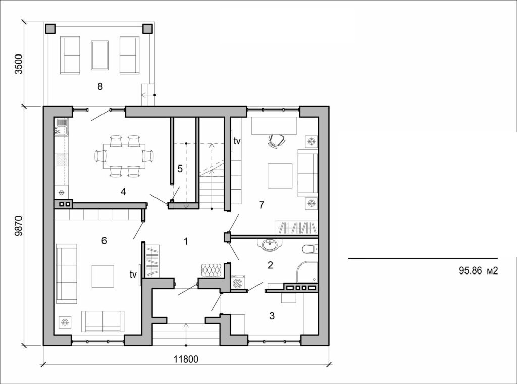 Galería de visualizaciones - Casa de dos plantas