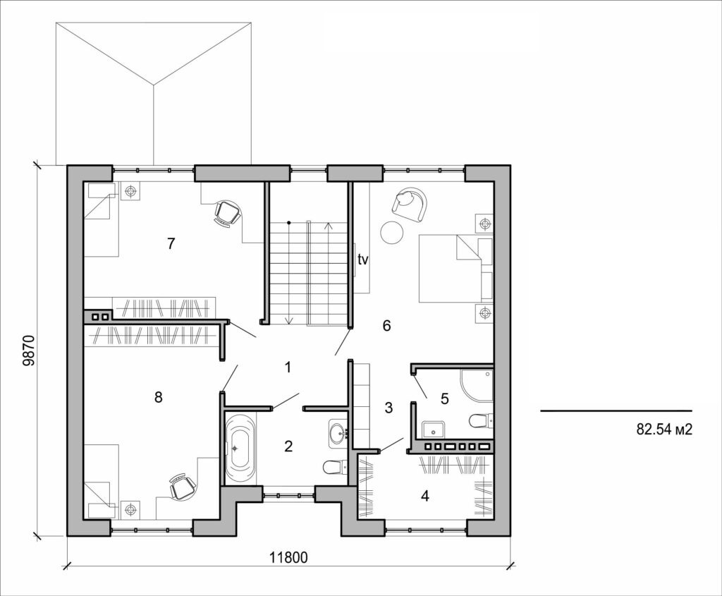 Galería de visualizaciones - Casa de dos plantas