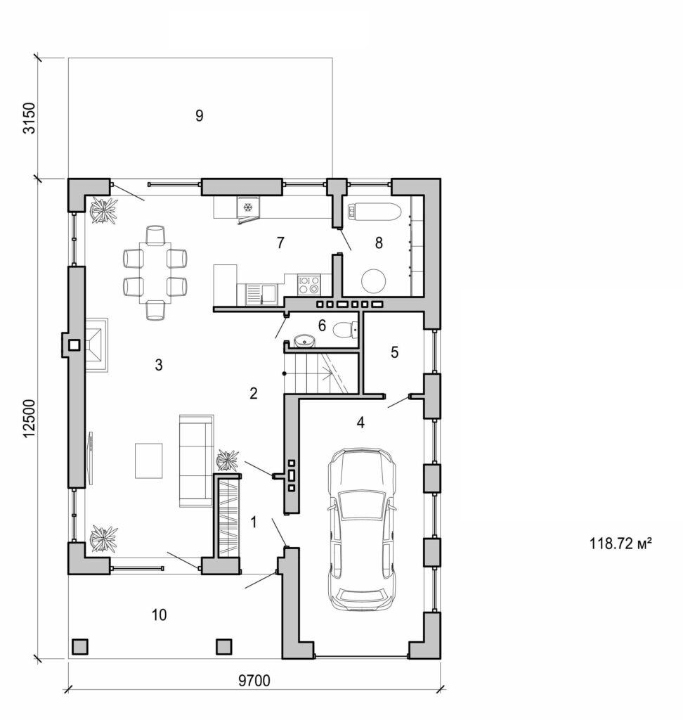 Galería de visualizaciones - Casa de dos plantas