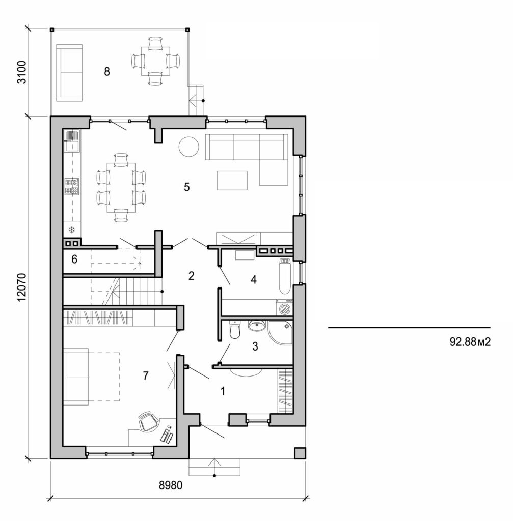 Galería de visualizaciones - Casa de dos plantas