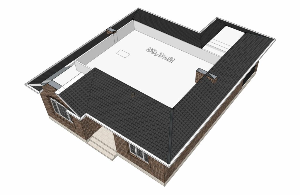 Galería de visualizaciones - Casa de una planta