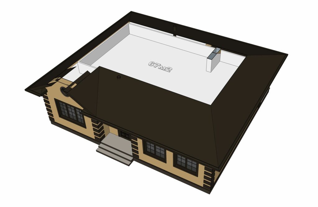Galería de visualizaciones - Casa de una planta