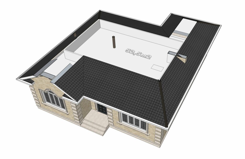 Galería de visualizaciones - Casa de una planta