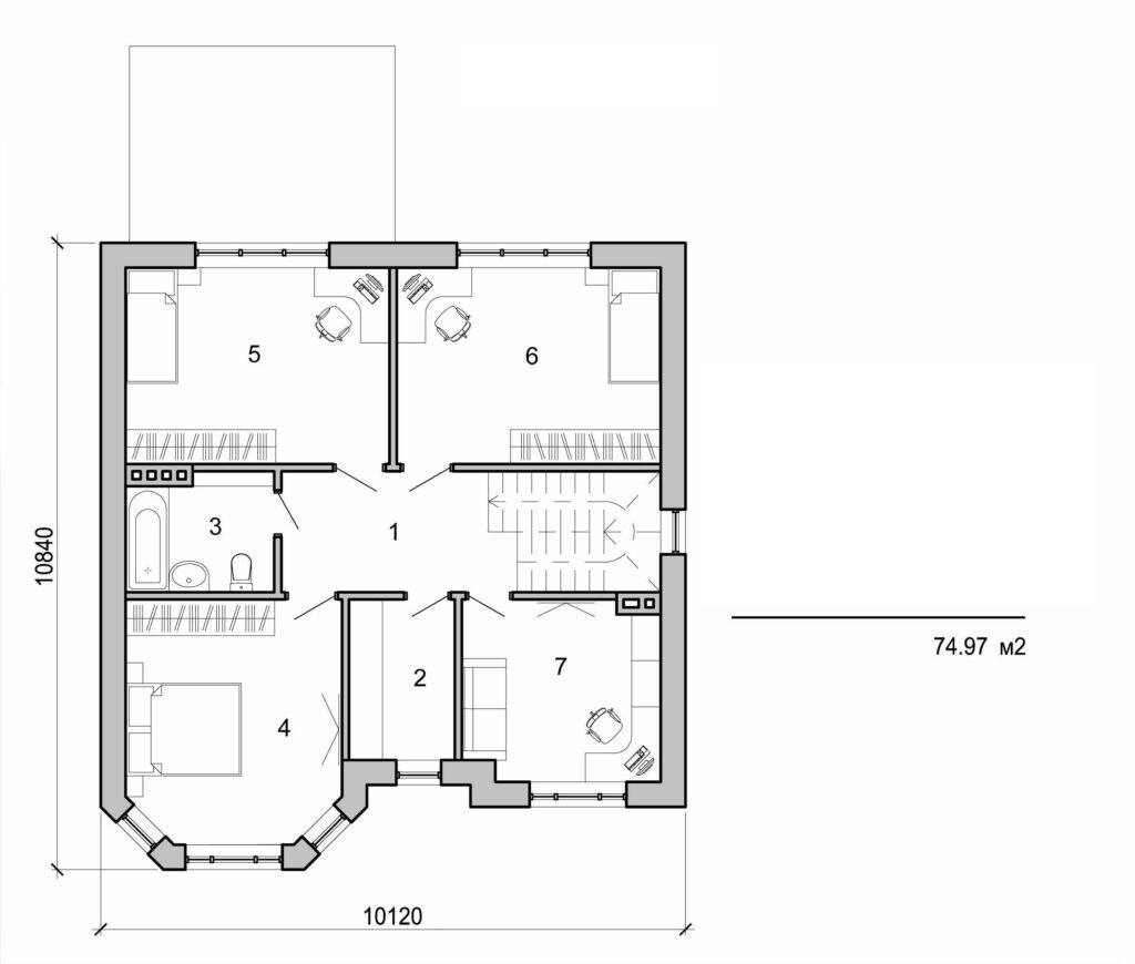 Galería de visualizaciones - Casa de dos plantas