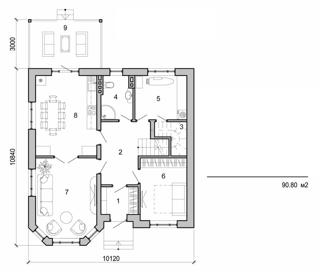 Galería de visualizaciones - Casa de dos plantas