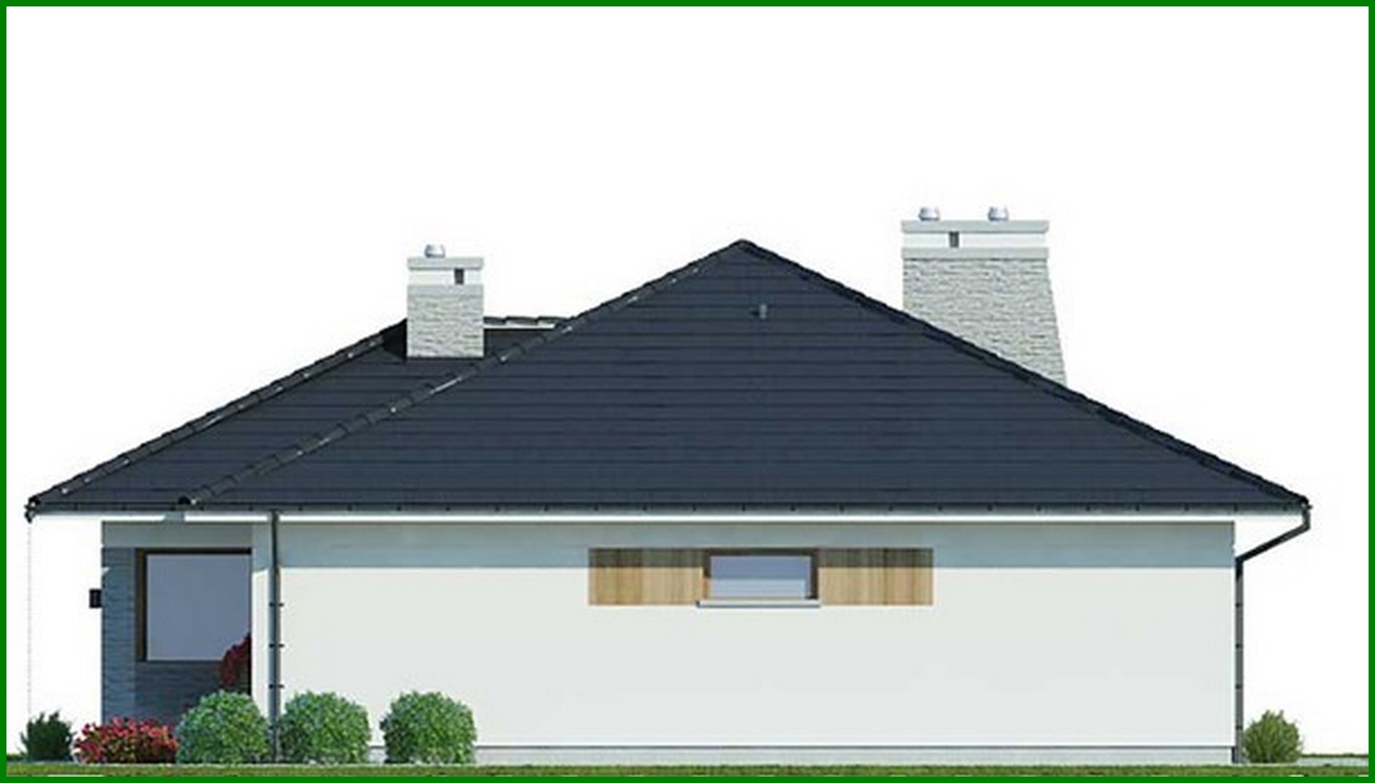 Galería de visualizaciones - Casa elegante de una planta con tres dormitorios