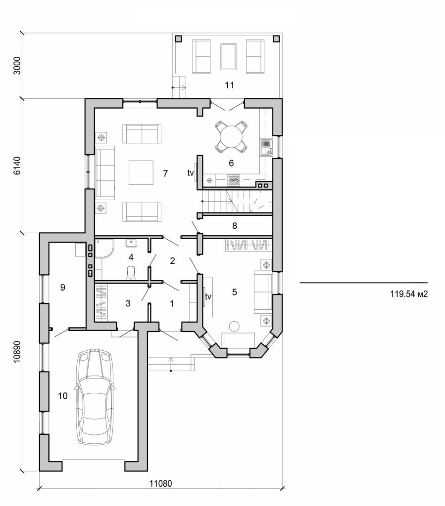 Galería de visualizaciones - Casa de dos plantas