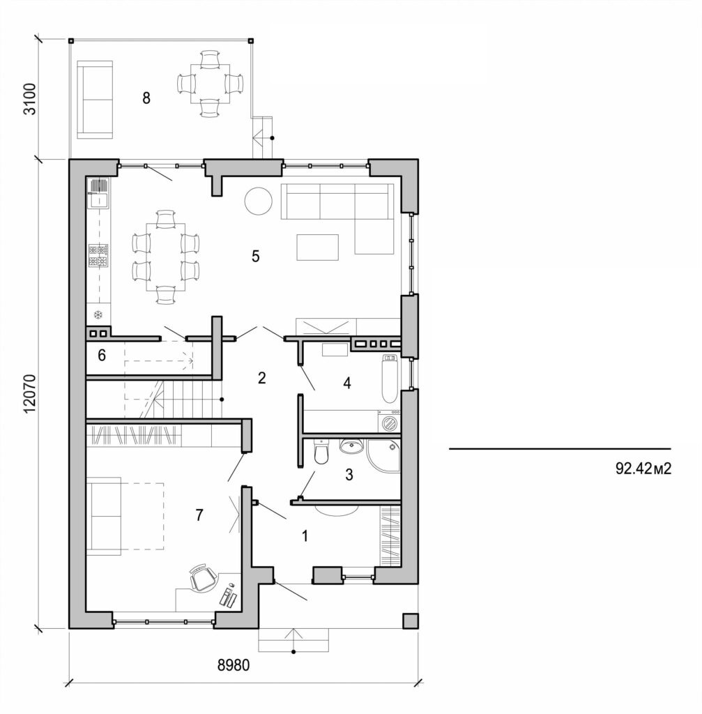 Galería de visualizaciones - Casa de dos plantas