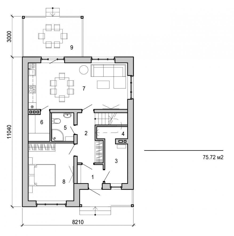 Galería de visualizaciones - Casa de dos plantas