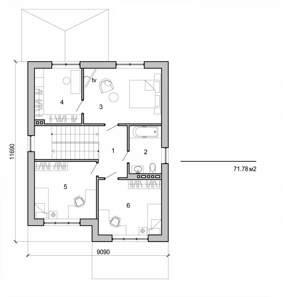 Galería de visualizaciones - Casa de dos plantas