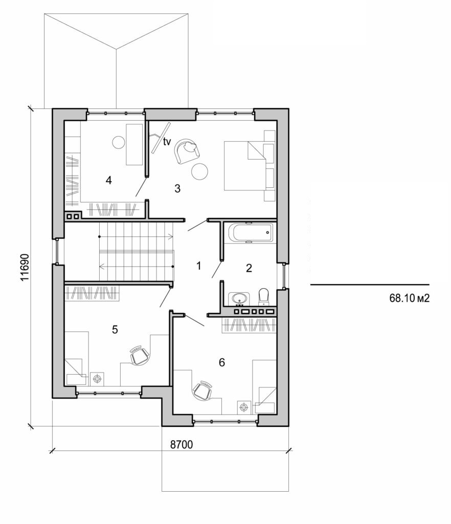 Galería de visualizaciones - Casa de dos plantas