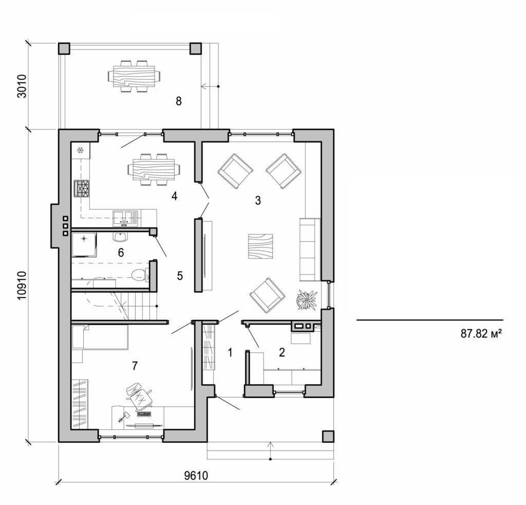 Galería de visualizaciones - Casa de dos plantas
