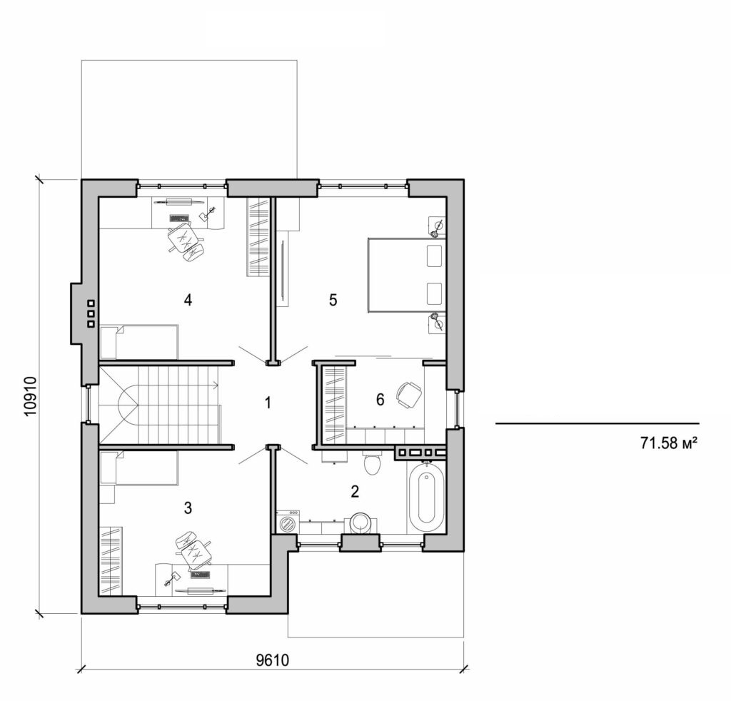 Galería de visualizaciones - Casa de dos plantas
