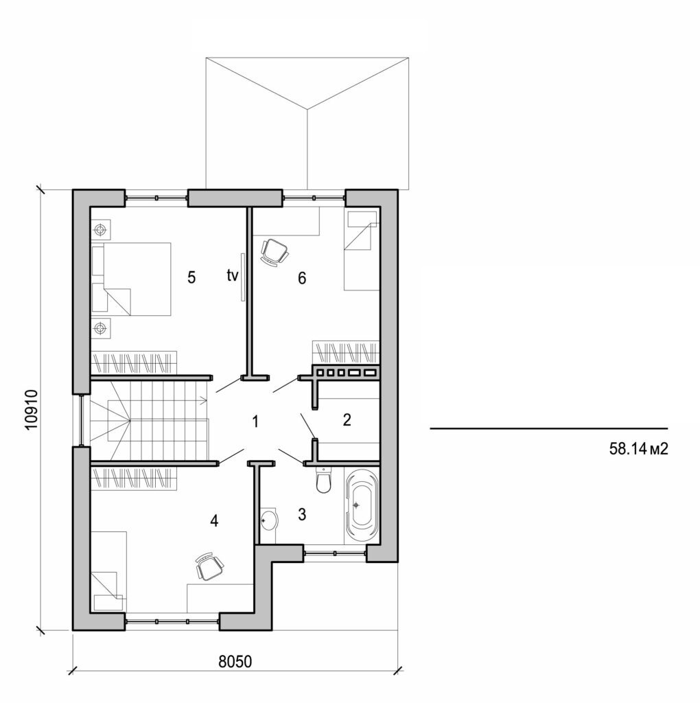 Galería de visualizaciones - Casa de dos plantas