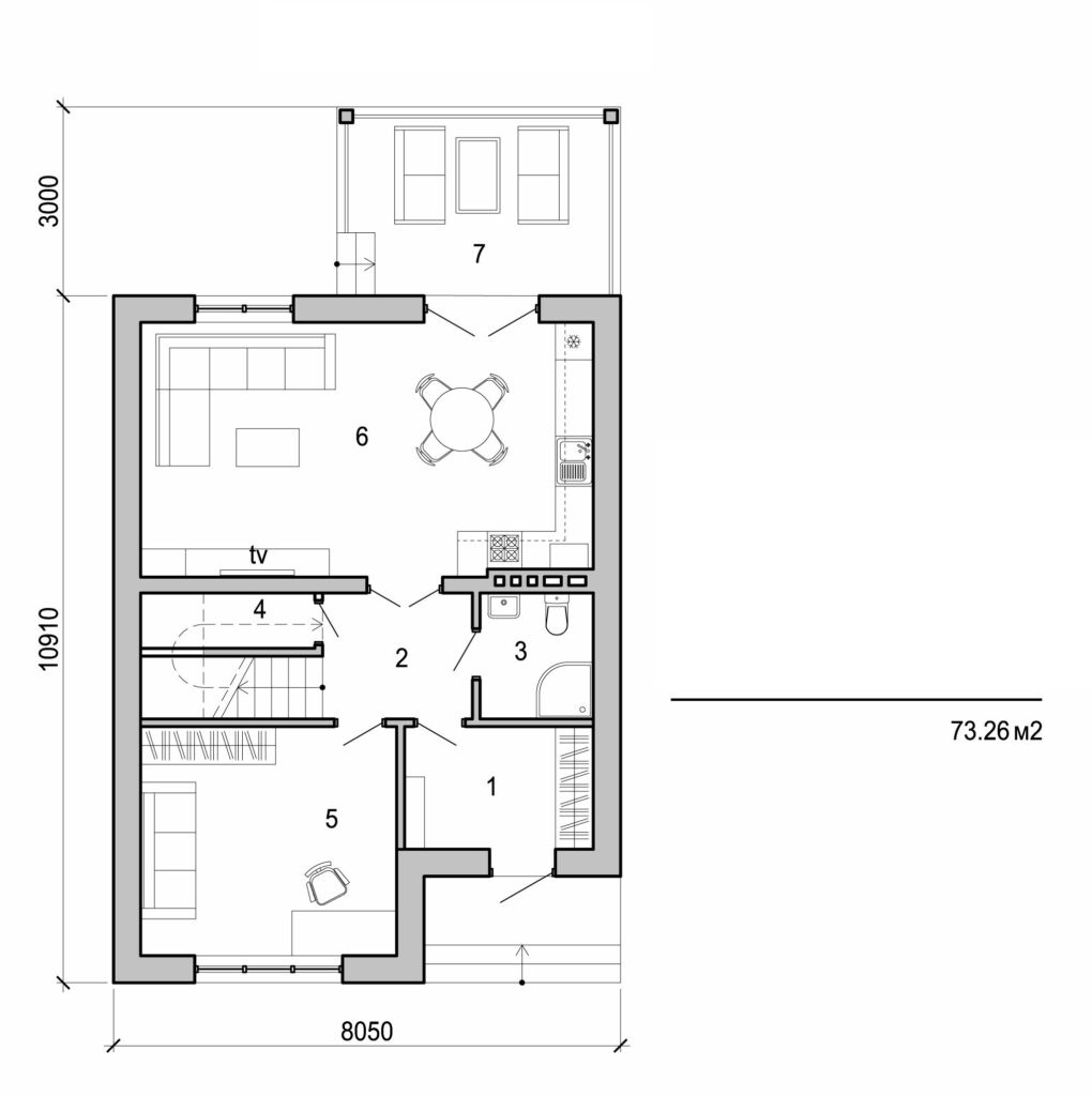 Galería de visualizaciones - Casa de dos plantas