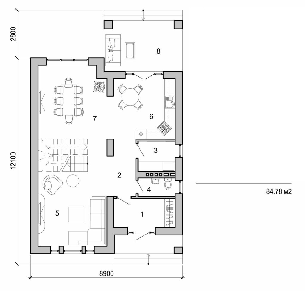 Galería de visualizaciones - Casa de dos plantas
