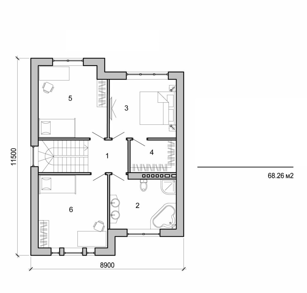 Galería de visualizaciones - Casa de dos plantas