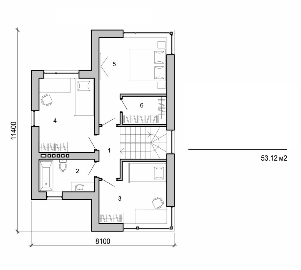 Galería de visualizaciones - Casa de campo de dos plantas