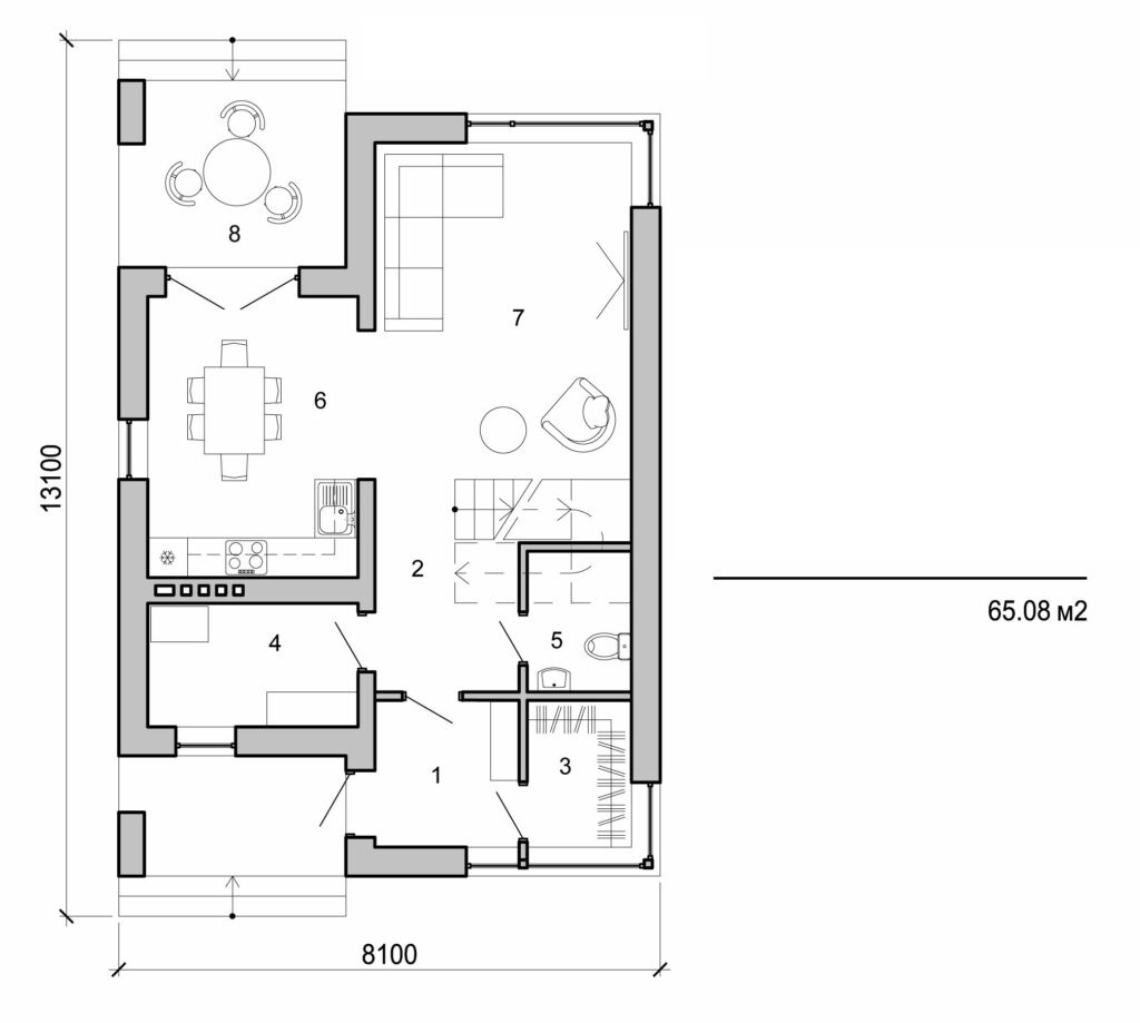 Galería de visualizaciones - Casa de campo de dos plantas
