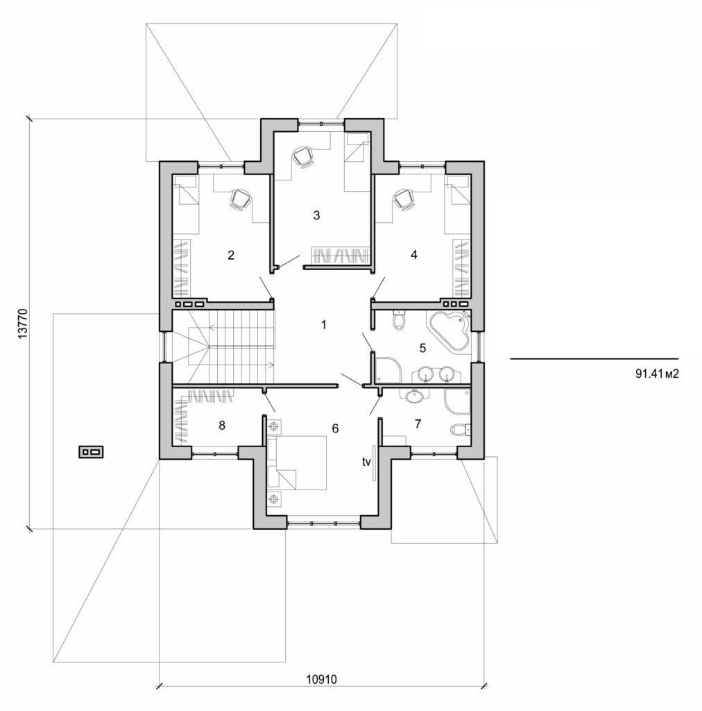 Galería de visualizaciones - Casa de dos plantas