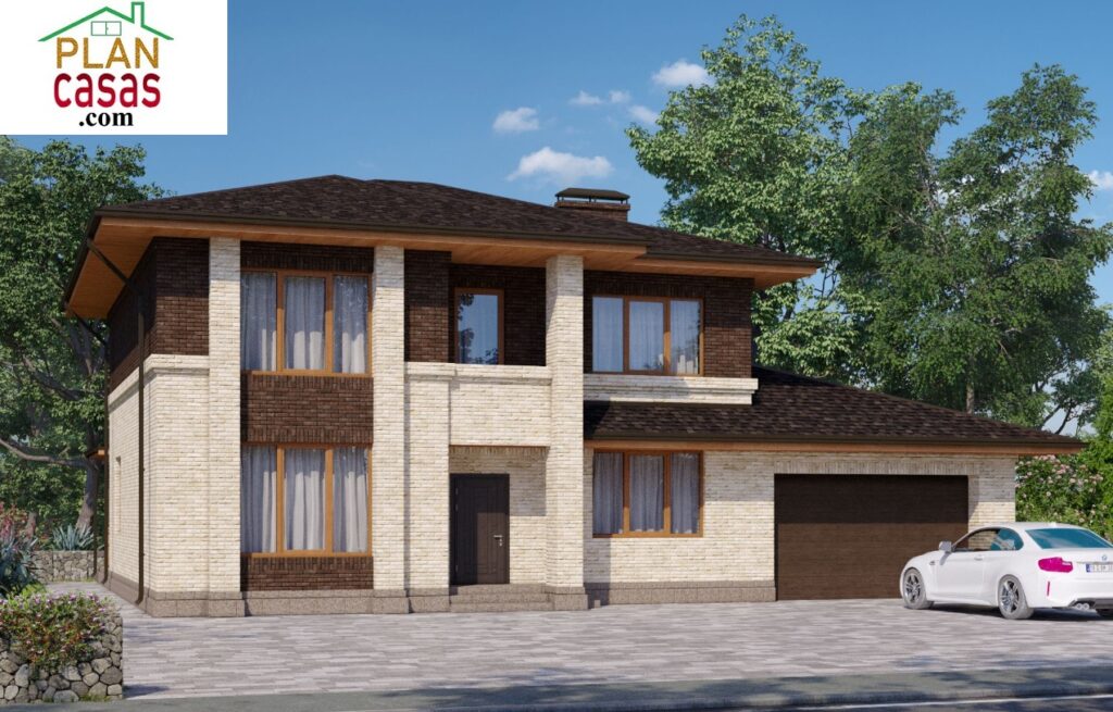 Casa de campo de dos plantas