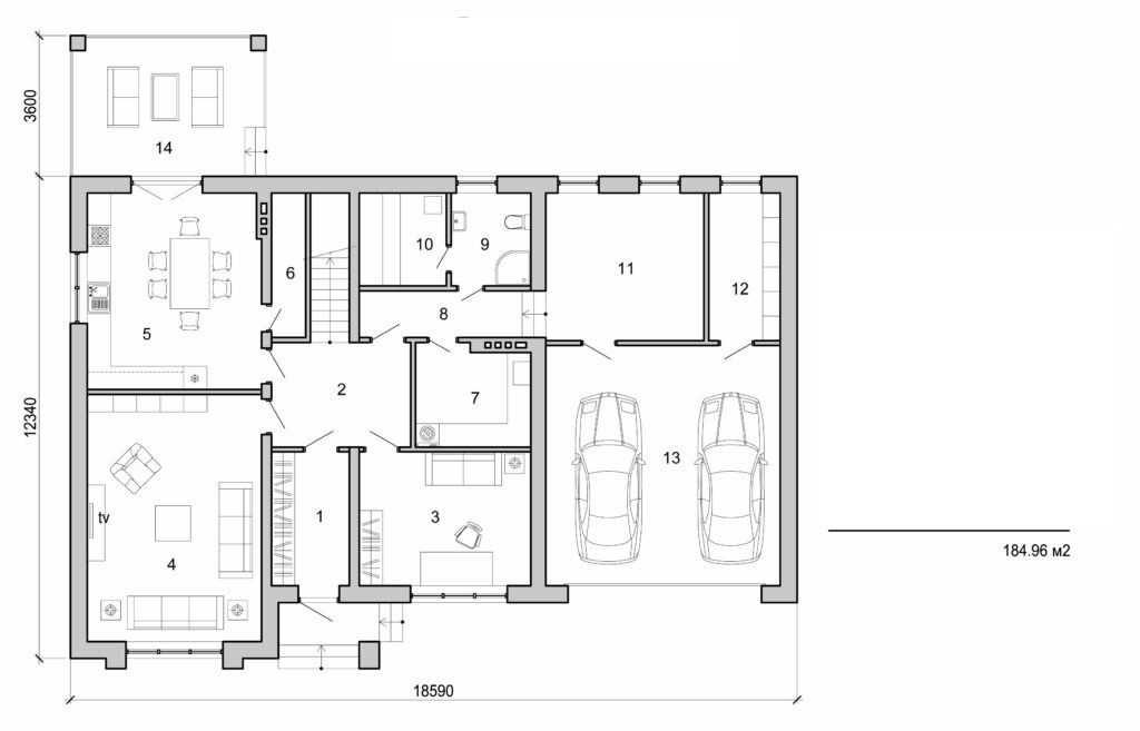 Galería de visualizaciones - Casa de campo de dos plantas