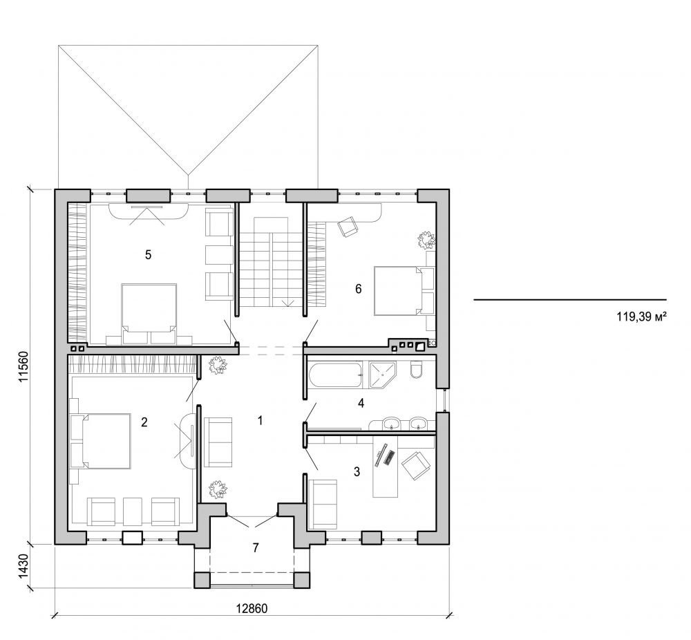 Galería de visualizaciones - Casa de dos plantas