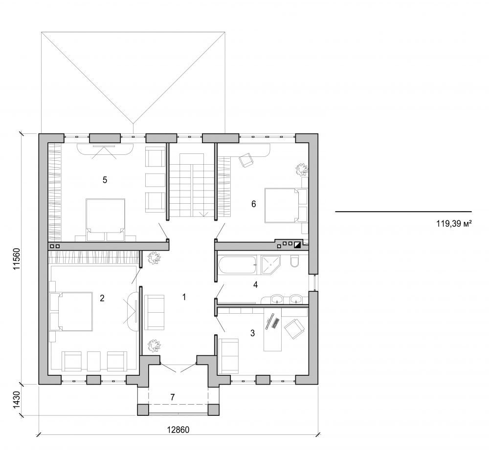 Galería de visualizaciones - Casa de dos plantas