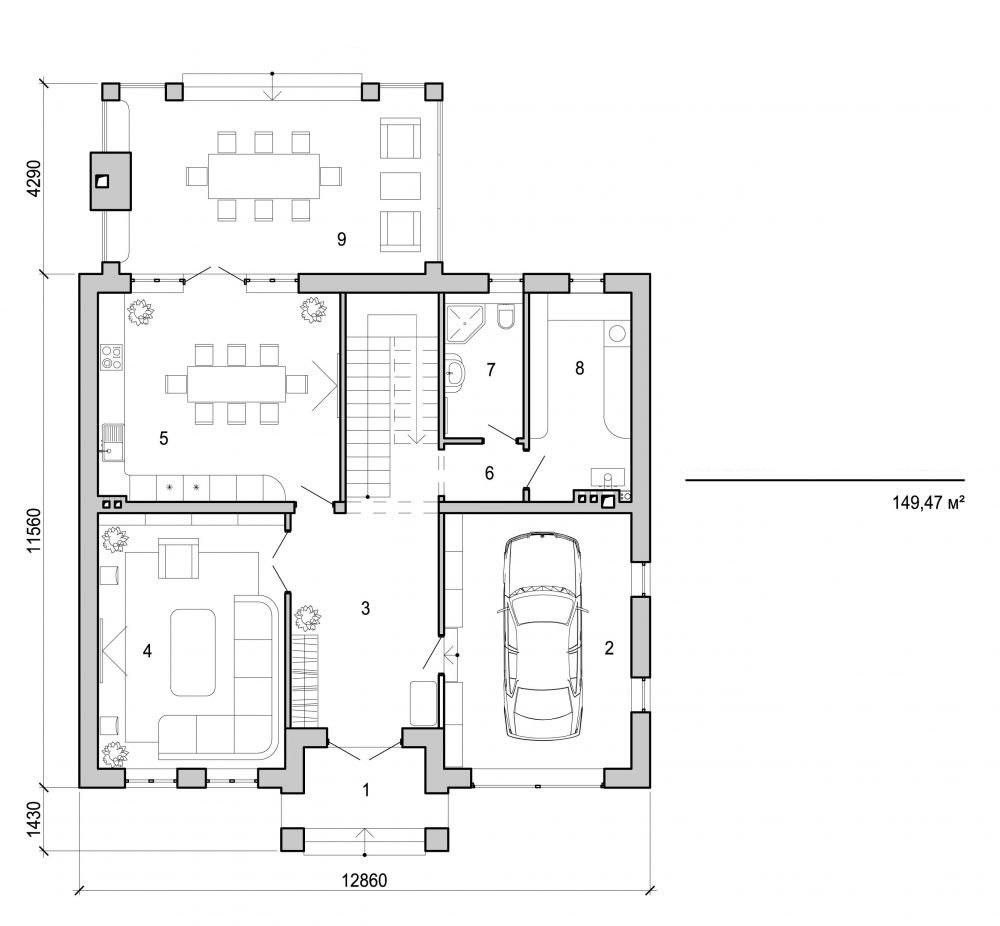 Galería de visualizaciones - Casa de dos plantas