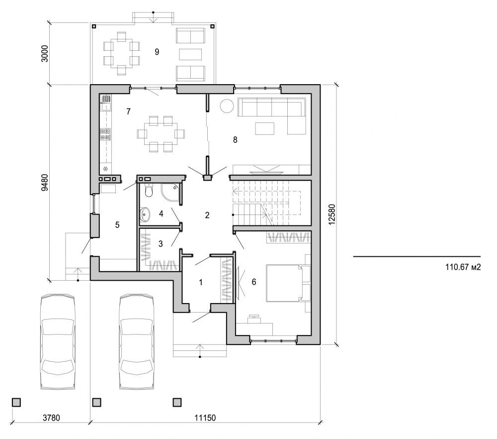Galería de visualizaciones - Casa de campo de dos plantas