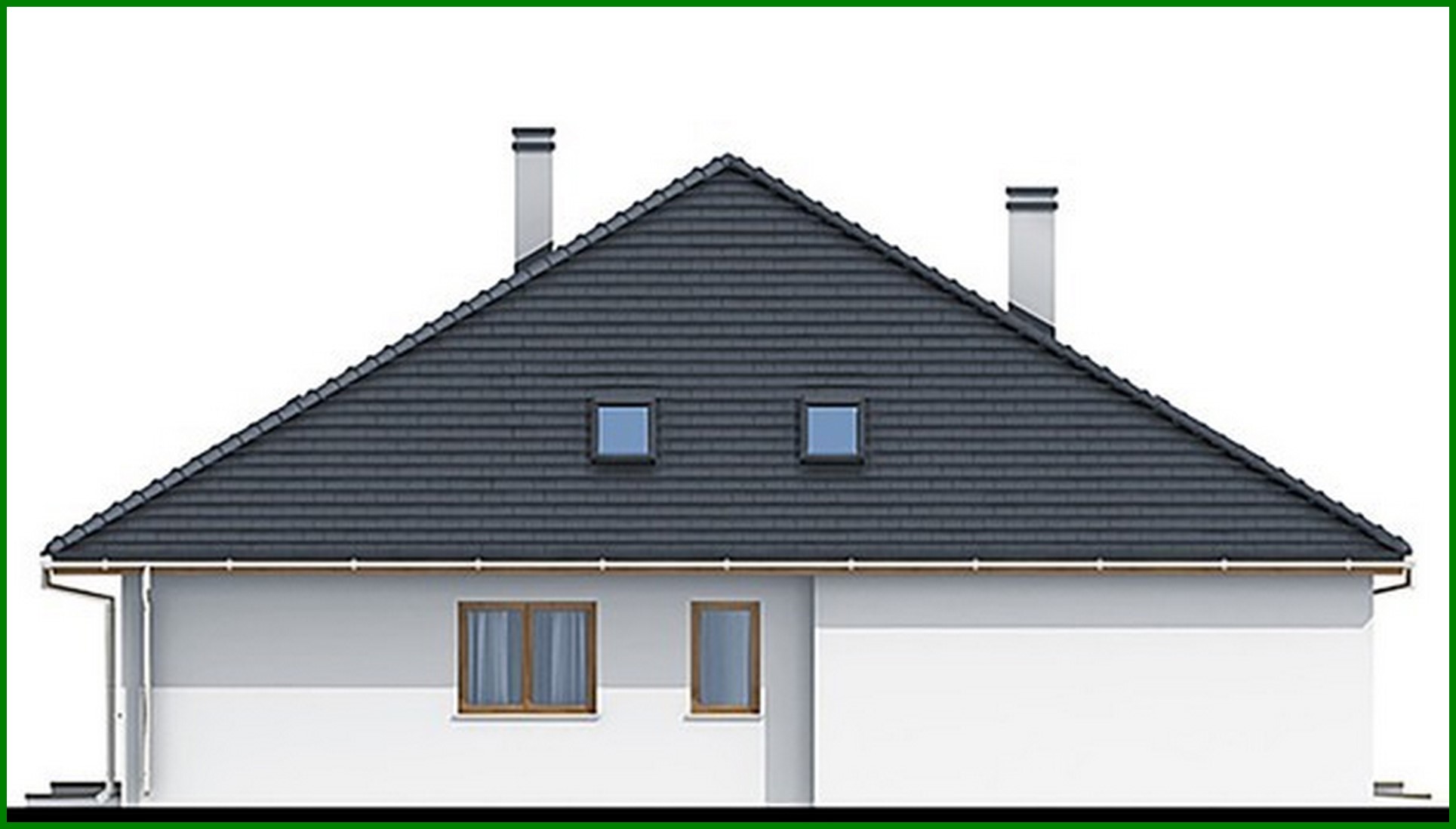 Galería de visualizaciones - Casa de una planta con dormitorios cómodos