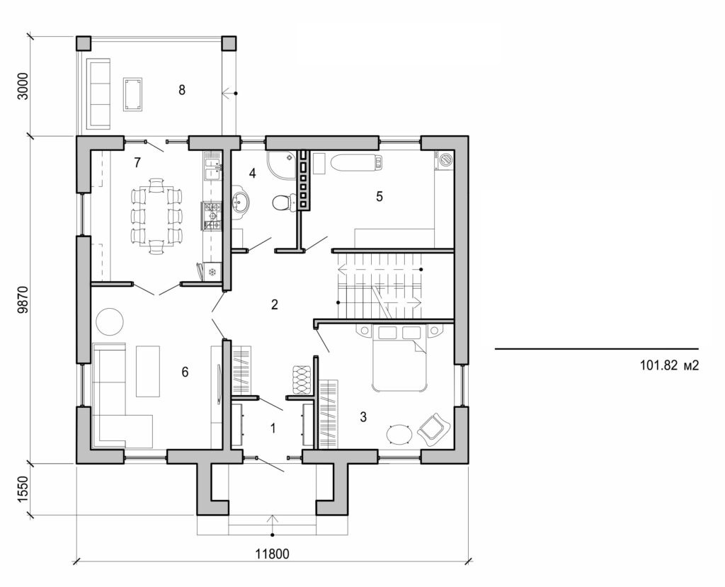 Galería de visualizaciones - Casa de dos plantas